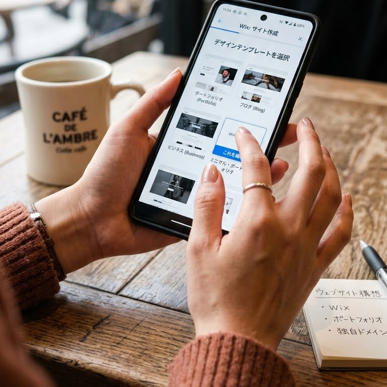 旭川の教室へホームページ制作の問い合わせと予約をしている様子